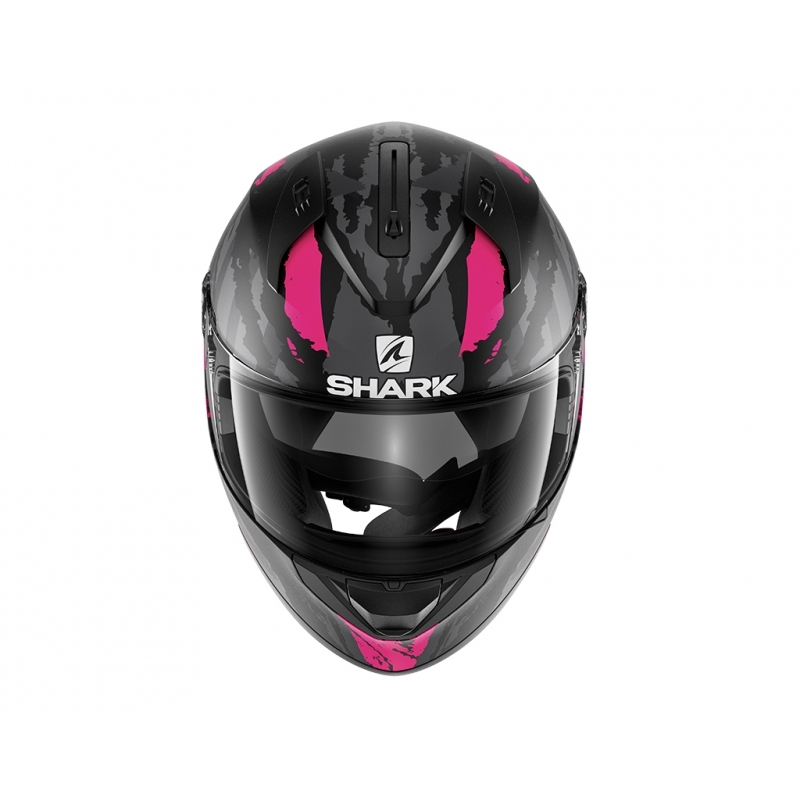 Damski integralny kask motocyklowy SHARK RIDILL Oxyd Mat czarno-szaro-różowy