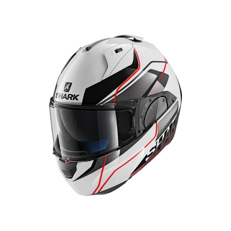 Kask z podnoszoną szczęką SHARK EVO-ONE 2 Krono biało-czarno-czerwony