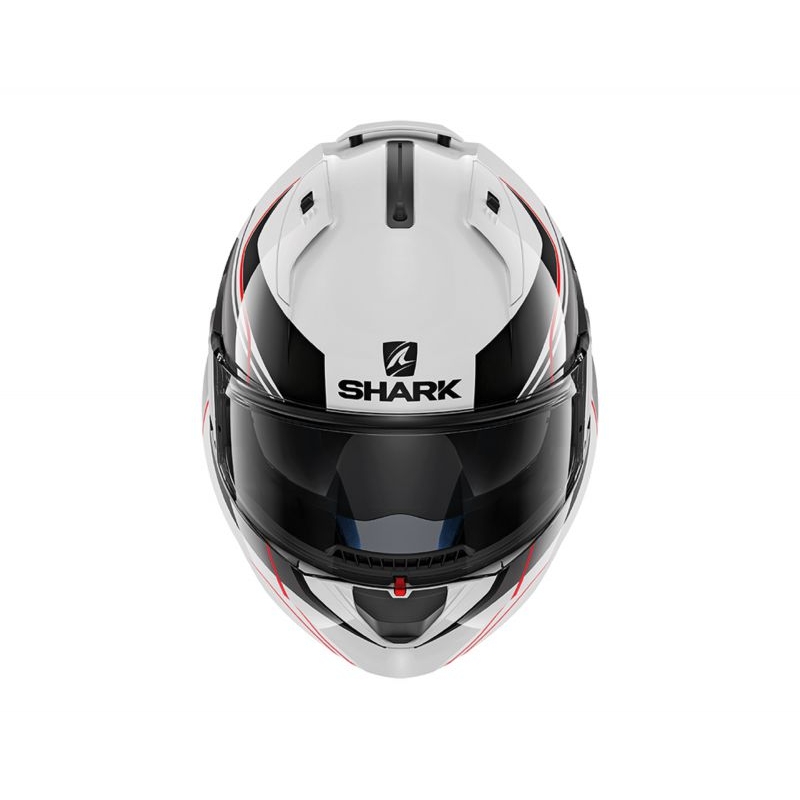 Kask z podnoszoną szczęką SHARK EVO-ONE 2 Krono biało-czarno-czerwony