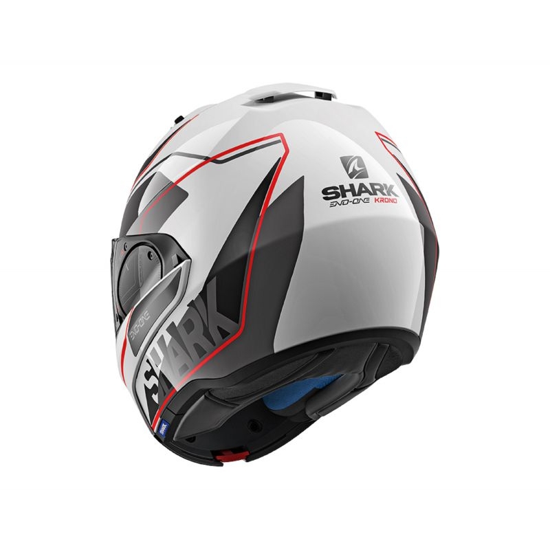 Kask z podnoszoną szczęką SHARK EVO-ONE 2 Krono biało-czarno-czerwony