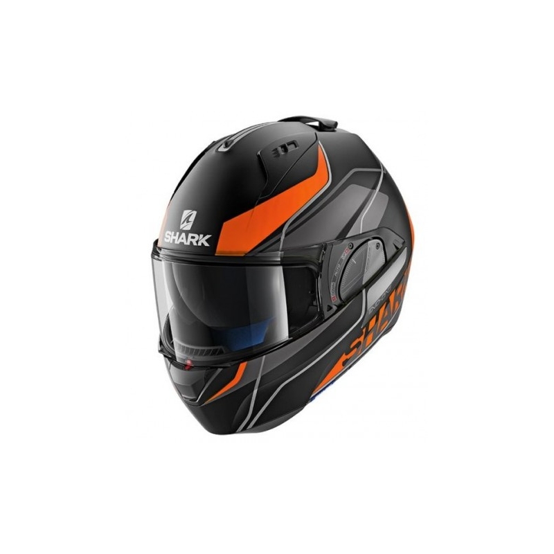 Kask z podnoszoną szczęką SHARK EVO-ONE 2 Krono Mat czarno-szaro-pomarańczowy
