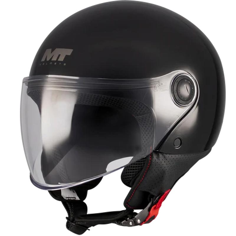 Kask motocyklowy otwarty MT Street S Pure A1 czarny