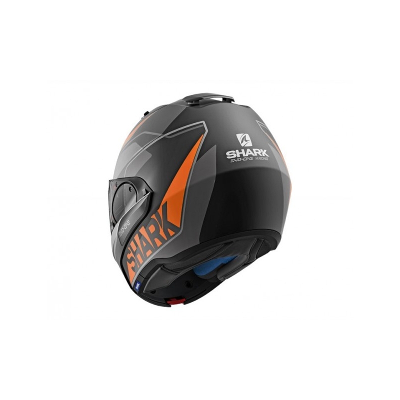 Kask z podnoszoną szczęką SHARK EVO-ONE 2 Krono Mat czarno-szaro-pomarańczowy