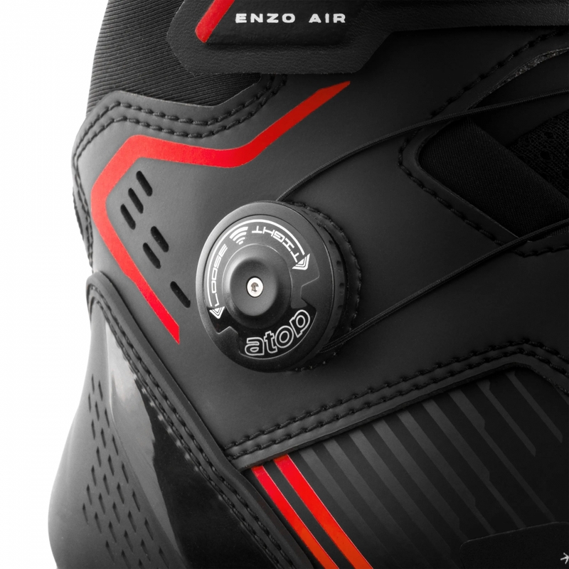 Buty motocyklowe Shima Enzo Air czarno-czerwone