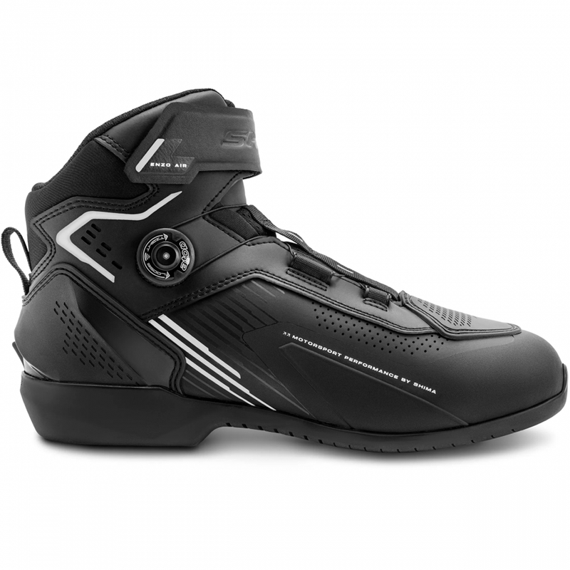 Buty motocyklowe Shima Enzo Air czarno-białe