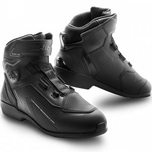 Damskie buty motocyklowe Shima Enzo Air czarno-czarne