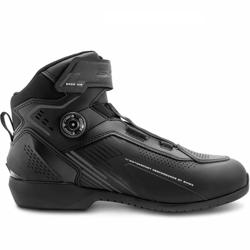 Damskie buty motocyklowe Shima Enzo Air czarno-czarne