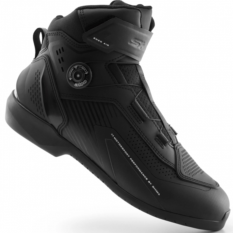 Damskie buty motocyklowe Shima Enzo Air czarno-czarne