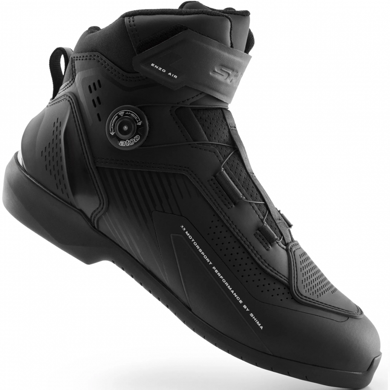Damskie buty motocyklowe Shima Enzo Air czarno-czarne