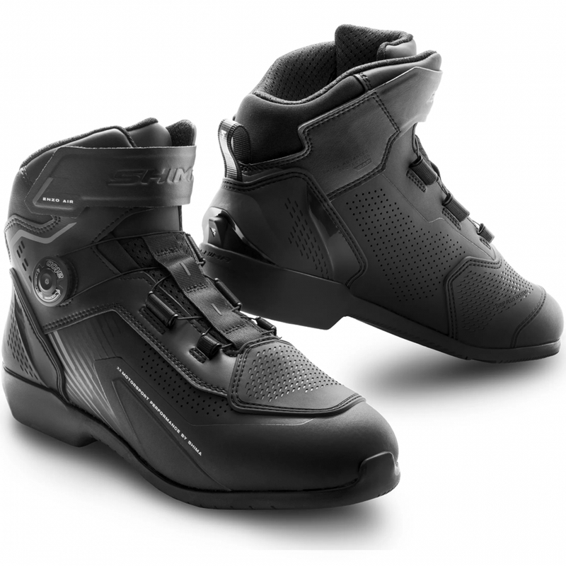 Buty motocyklowe Shima Enzo Air czarno-czarne