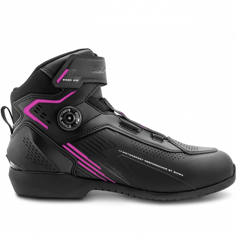 Damskie buty motocyklowe Shima Enzo Air czarno-różowe