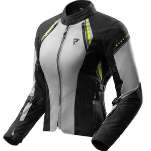 Kurtka motocyklowa damska Rebelhorn Swift jasnoszara-fluo-żółta