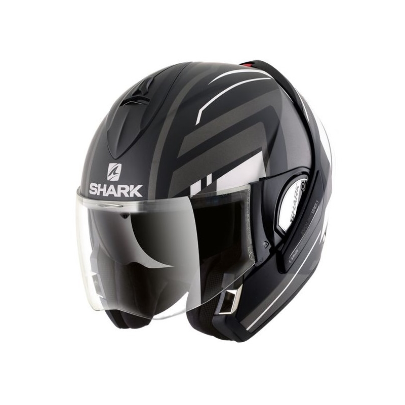 Kask z podnoszoną szczęką SHARK EVOLINE 3 Corvus Mat czarno-szaro-biały wyprzedaż