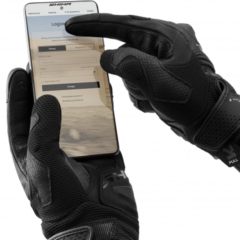 Rękawice motocyklowe Shima Spark 3.0 czarne