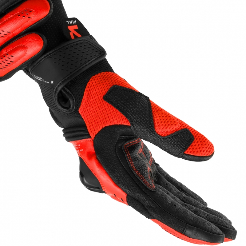 Rękawice motocyklowe Shima Spark 3.0 fluorescencyjne czerwone