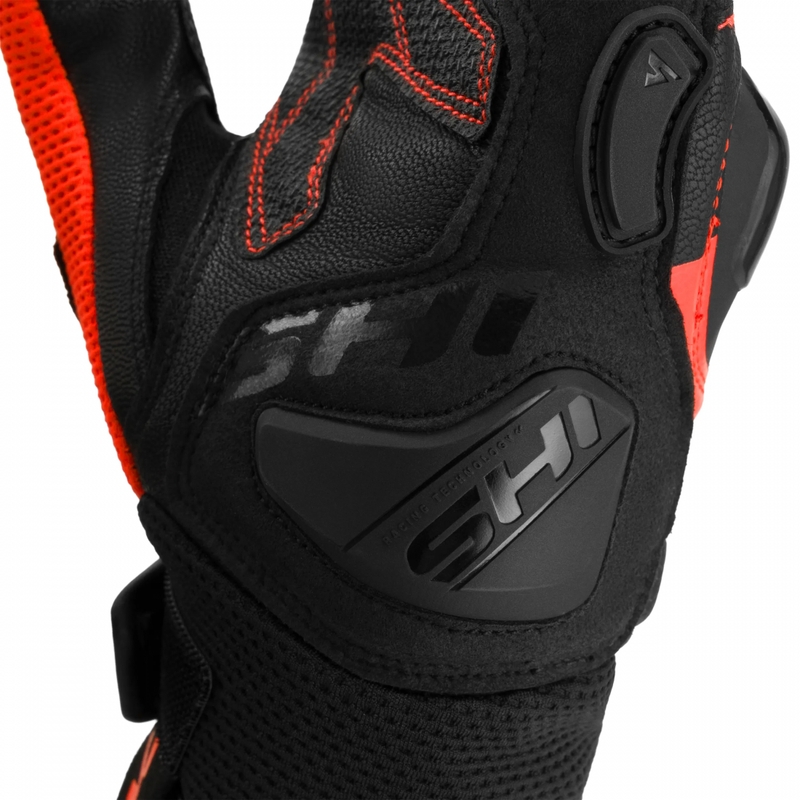Rękawice motocyklowe Shima Spark 3.0 fluorescencyjne czerwone