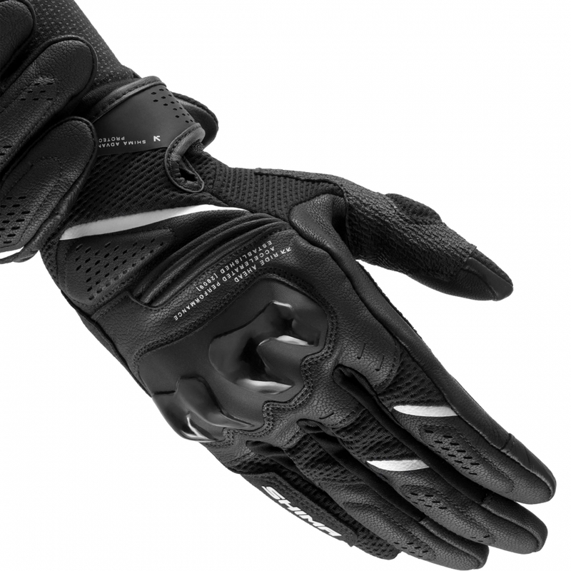Rękawice motocyklowe damskie Shima Spark 3.0 czarno-białe