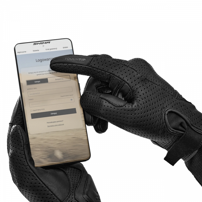Rękawice motocyklowe Shima Bullet 3.0 czarne