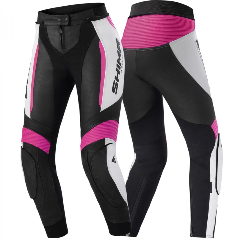 Spodnie motocyklowe damskie Shima Miura 2.0 czarno-fluo róż