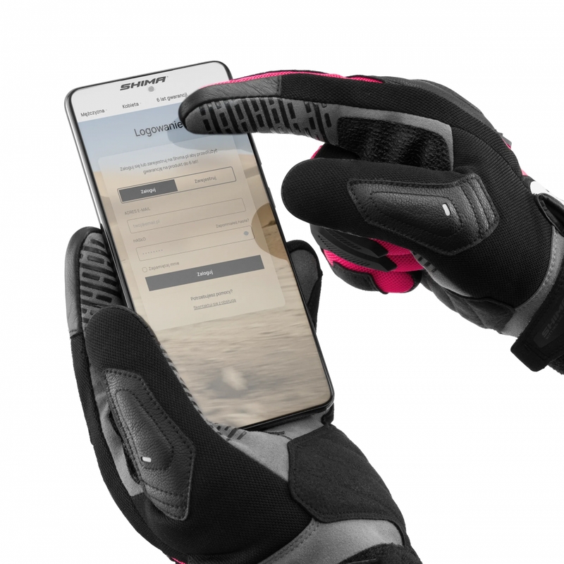 Rękawice motocyklowe damskie Shima Blaze 3.0 różowe