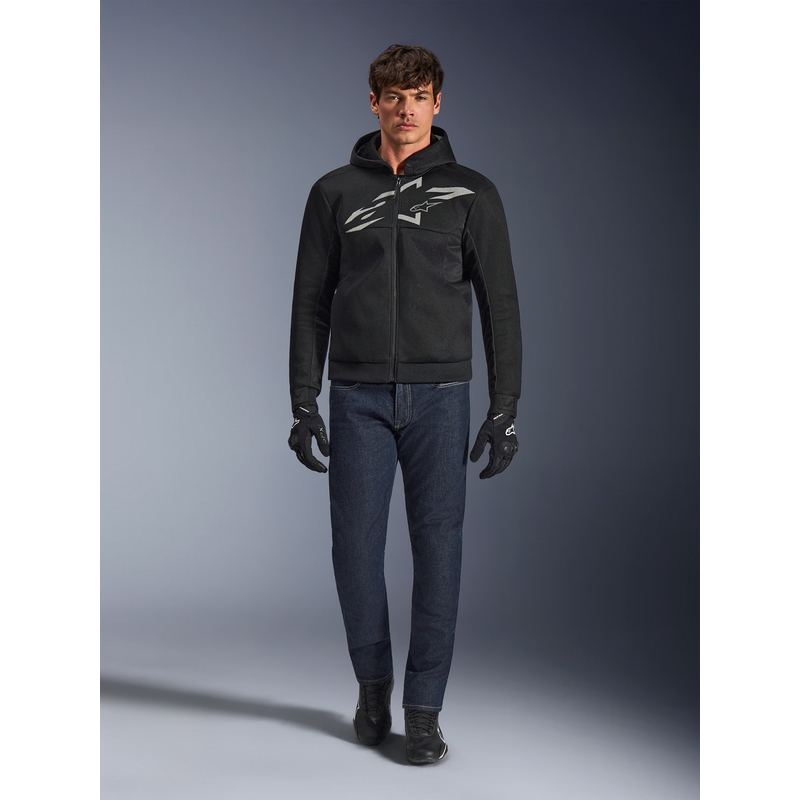 Bluza motocyklowa Alpinestars Chrome Superairflow czarno-ciemnoszaro-biała