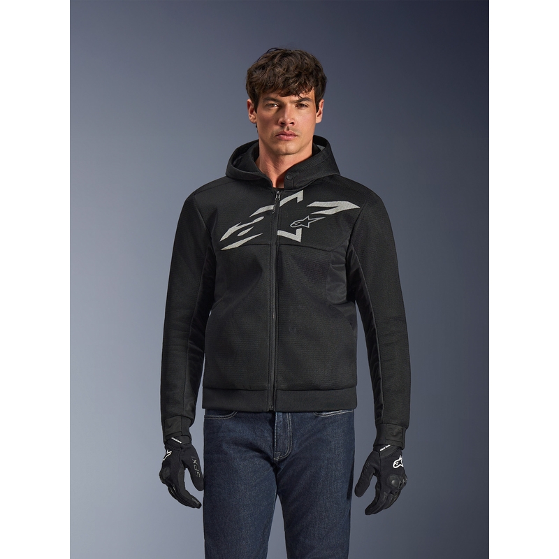 Bluza motocyklowa Alpinestars Chrome Superairflow czarno-ciemnoszaro-biała