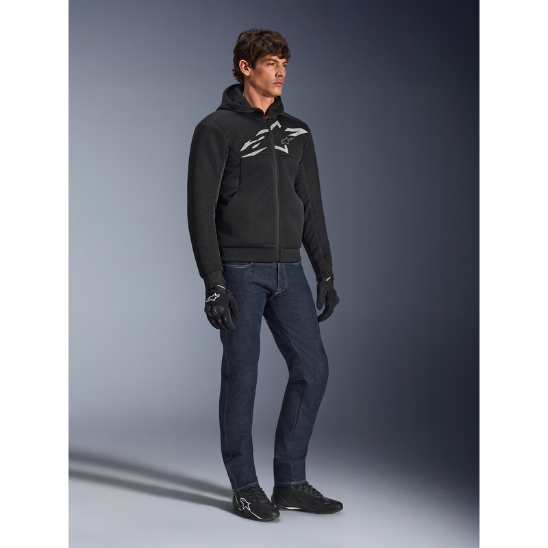 Bluza motocyklowa Alpinestars Chrome Superairflow czarno-ciemnoszaro-biała