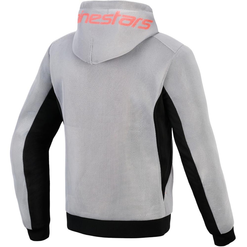 Bluza motocyklowa Alpinestars Chrome Superairflow czarno-jasnoszara-fluo czerwona