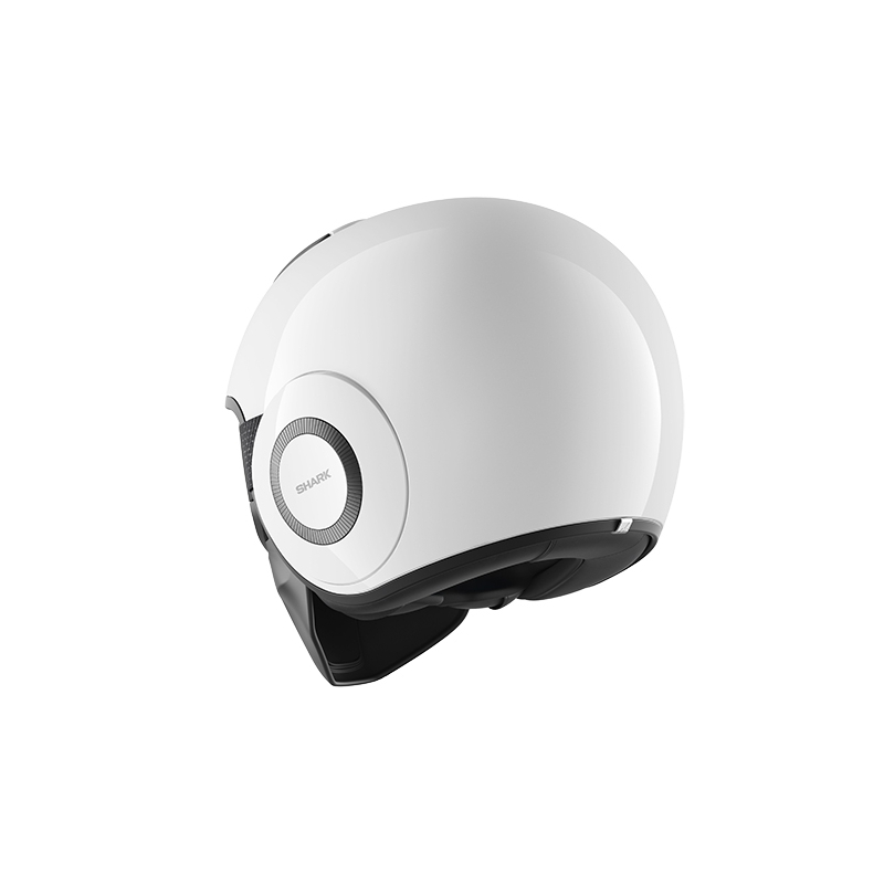 Otwarty kask motocyklowy SHARK DRAK Blank biały połysk