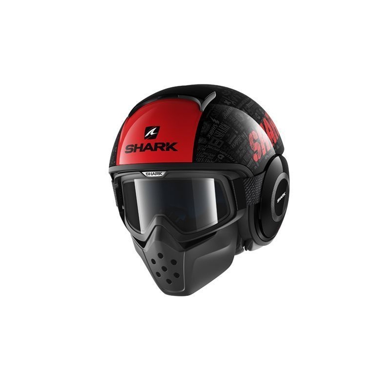 Kask motocyklowy SHARK DRAK Tribute czarno-czerwono-szary