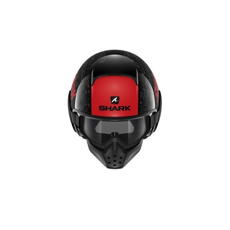 Kask motocyklowy SHARK DRAK Tribute czarno-czerwono-szary