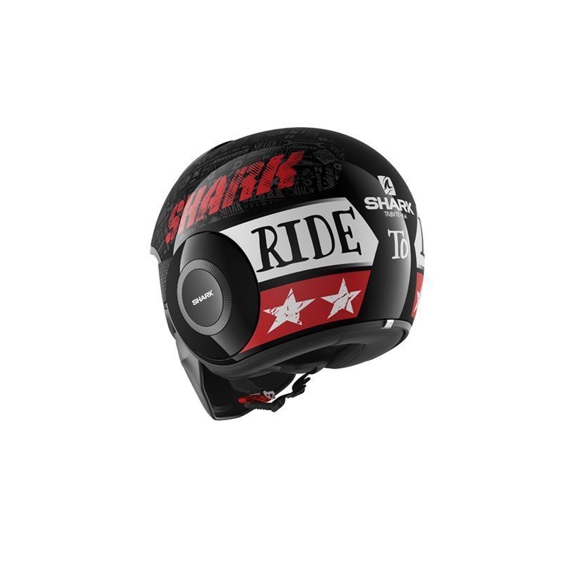 Kask motocyklowy SHARK DRAK Tribute czarno-czerwono-szary