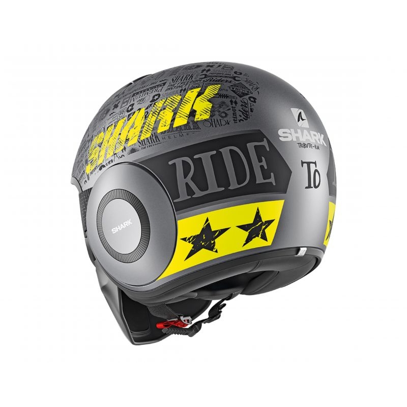 Kask motocyklowy SHARK DRAK Tribute Mat czarno-szaro-żółty