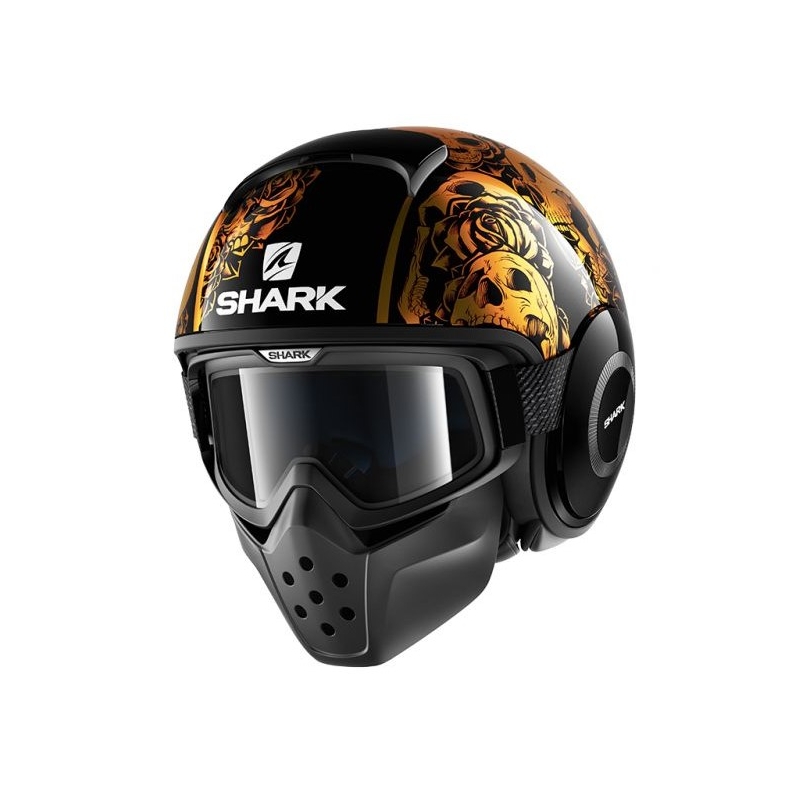 Kask motocyklowy SHARK DRAK Sanctus czarno-pomarańczowy