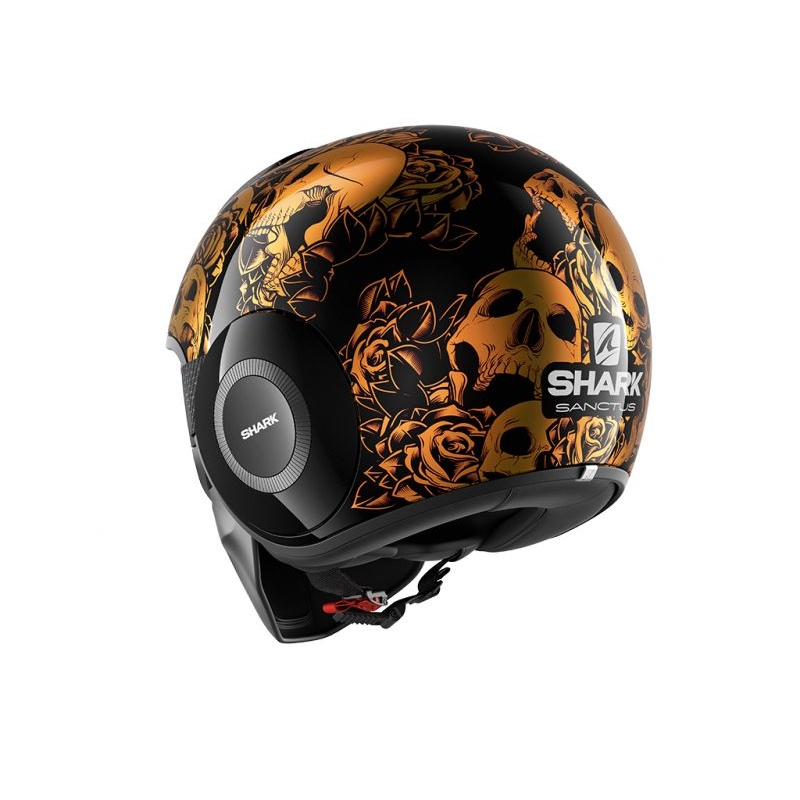Kask motocyklowy SHARK DRAK Sanctus czarno-pomarańczowy