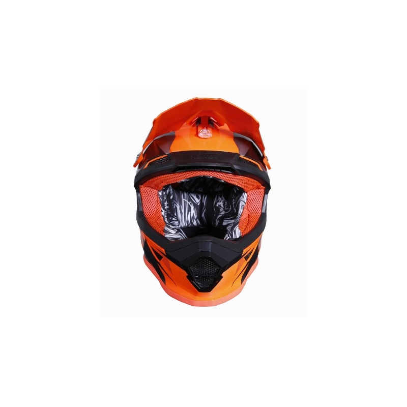 Motocrossowy kask Shot Ultimate czarno-fluo pomarańczowy