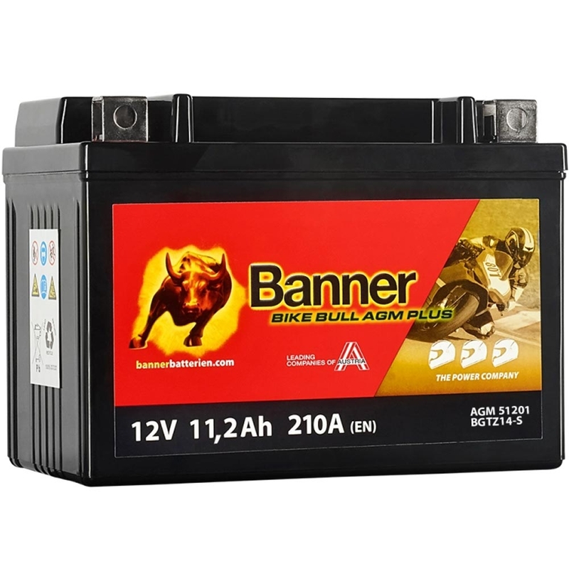 Akumulator AGM Banner BIKE BULL AGM PLUS 51201 BGTZ14-S