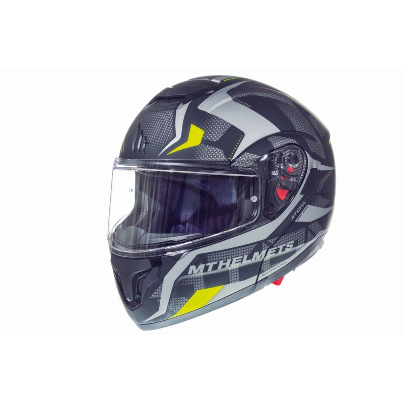 Kask szczękowy MT Atom Divergence szary matowy - II. jakość