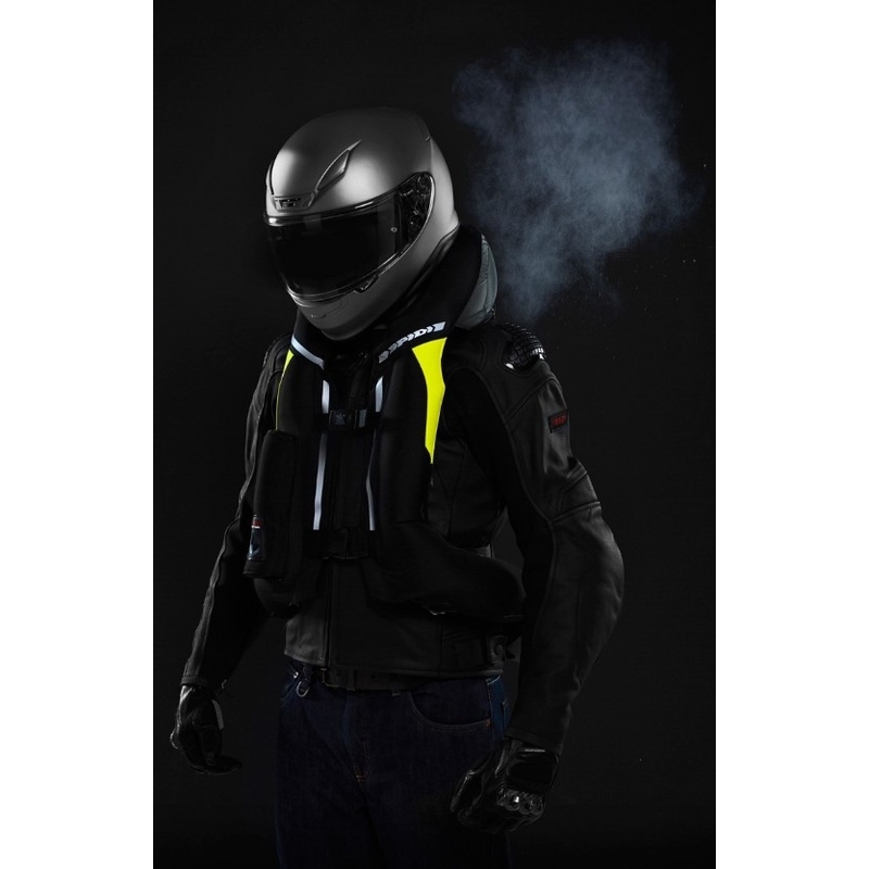 Kamizelka powietrzna SPIDI Air DPS CE czarno-fluo żółta