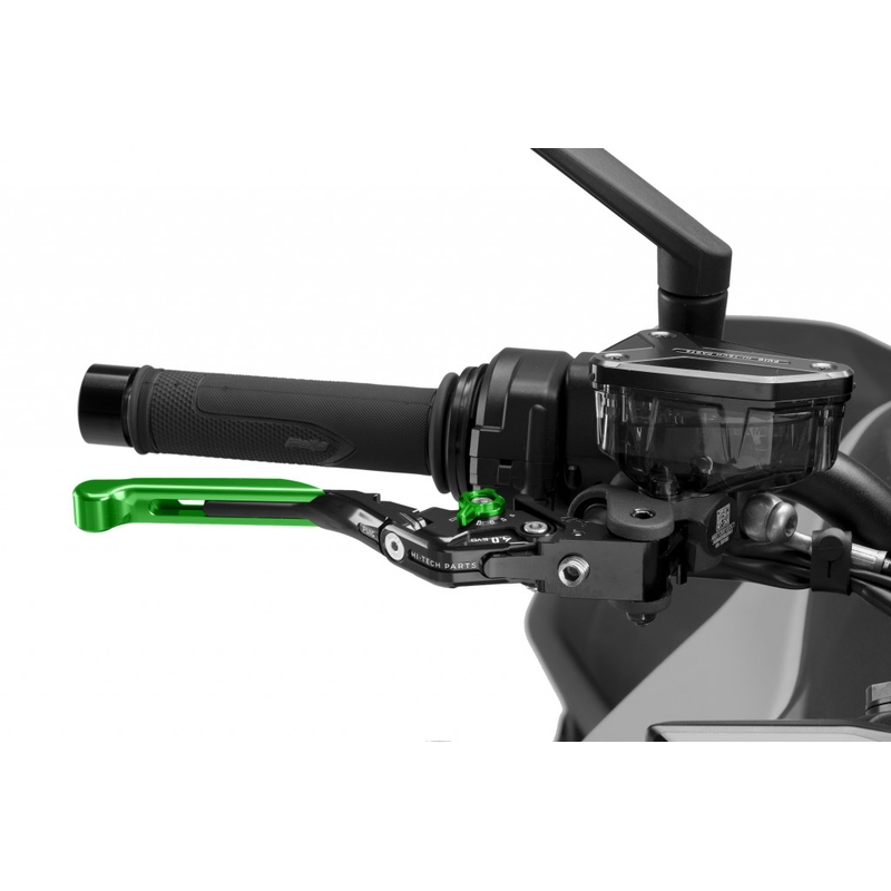 Brake lever without adapter PUIG 4.0 extendable folding green/green