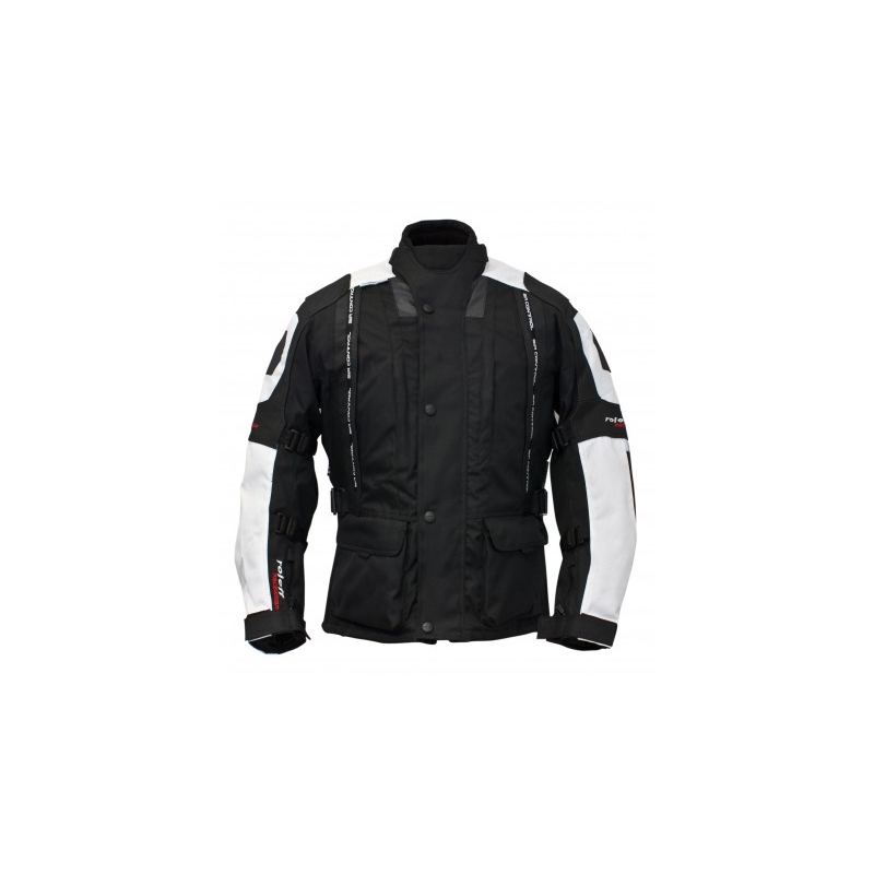 Kurtki motocyklowe ROLEFF Taifun czarny / biały