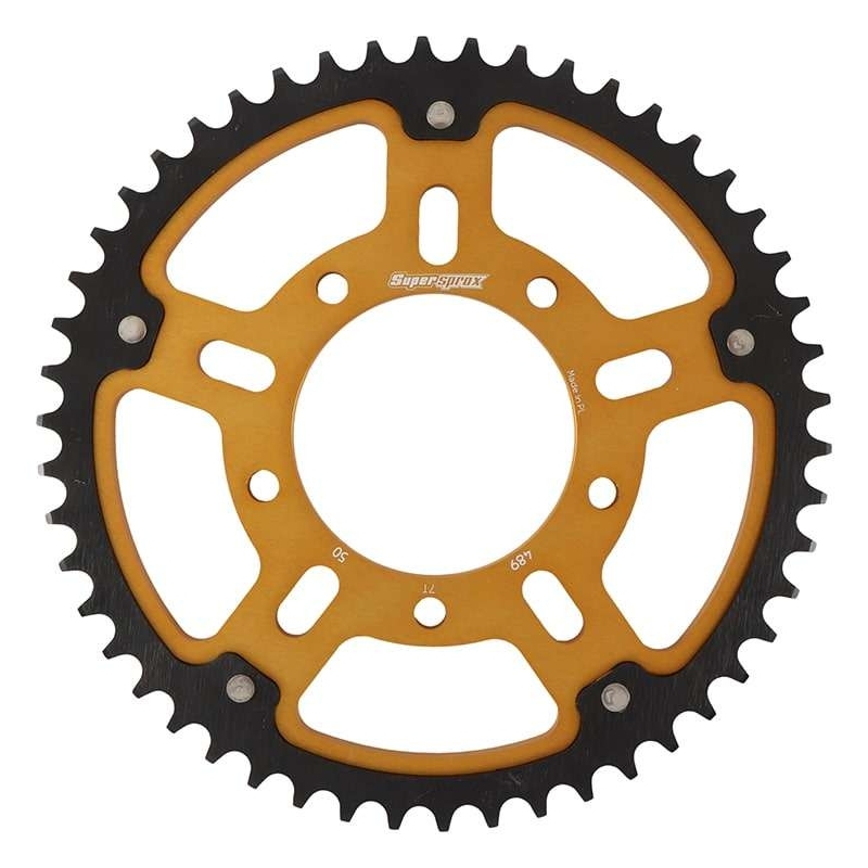 Rear sprocket SUPERSPROX STEALTH gold 50T, 530