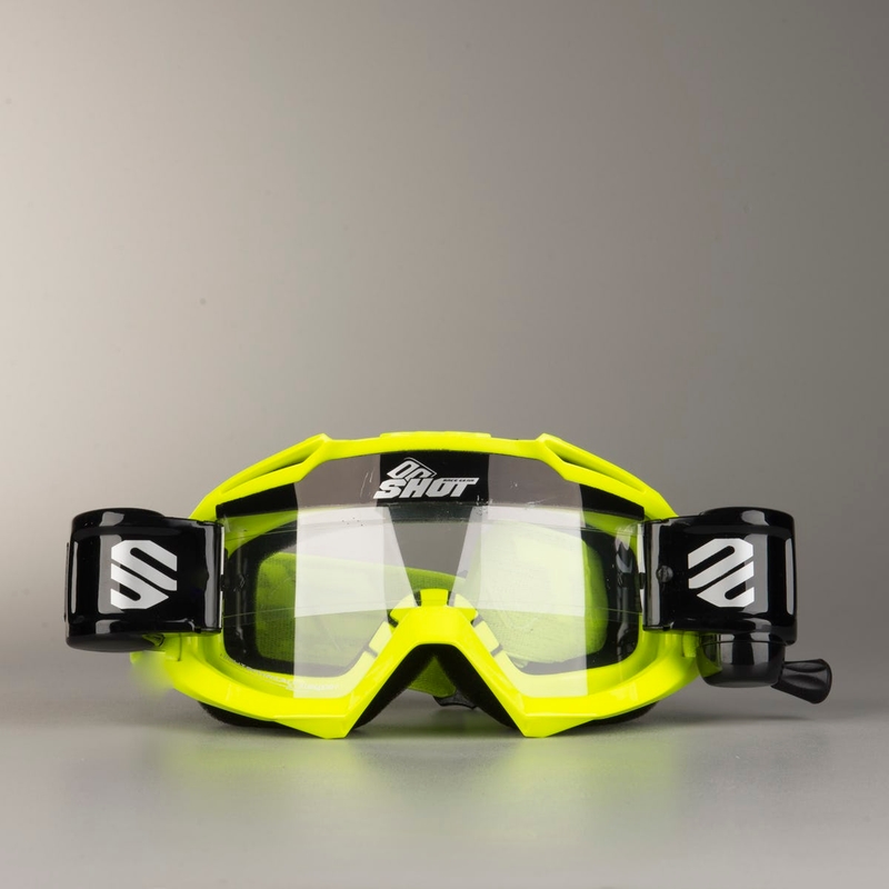 Gogle Shot Assault Roll-Off fluo żółte