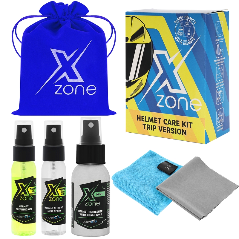 Zestaw podróżny do pielęgnacji kasku Xzone® z jonami srebra