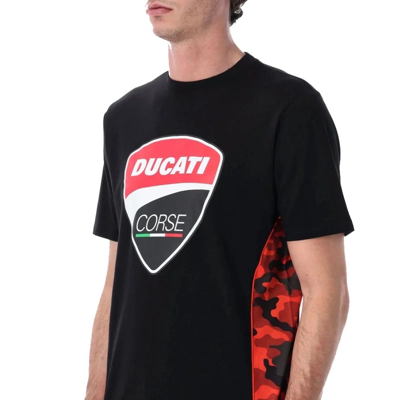 Koszulka Ducati Corse CAMU DETAILS czarna