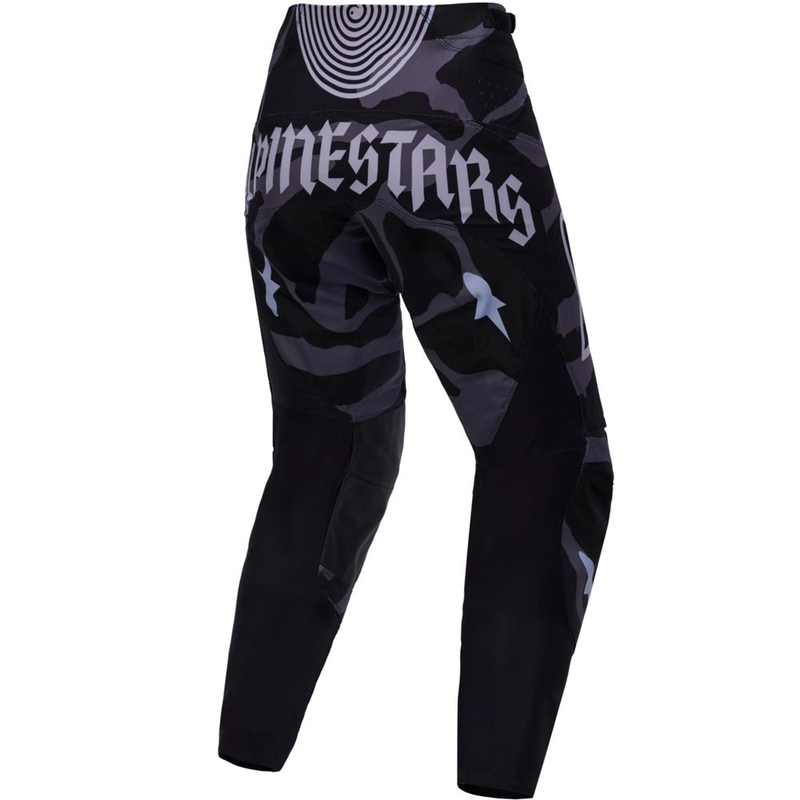 Spodnie motocrossowe Alpinestars Techstar w limitowanej edycji Beast Coast w kolorze szaro-czarno-pomarańczowym