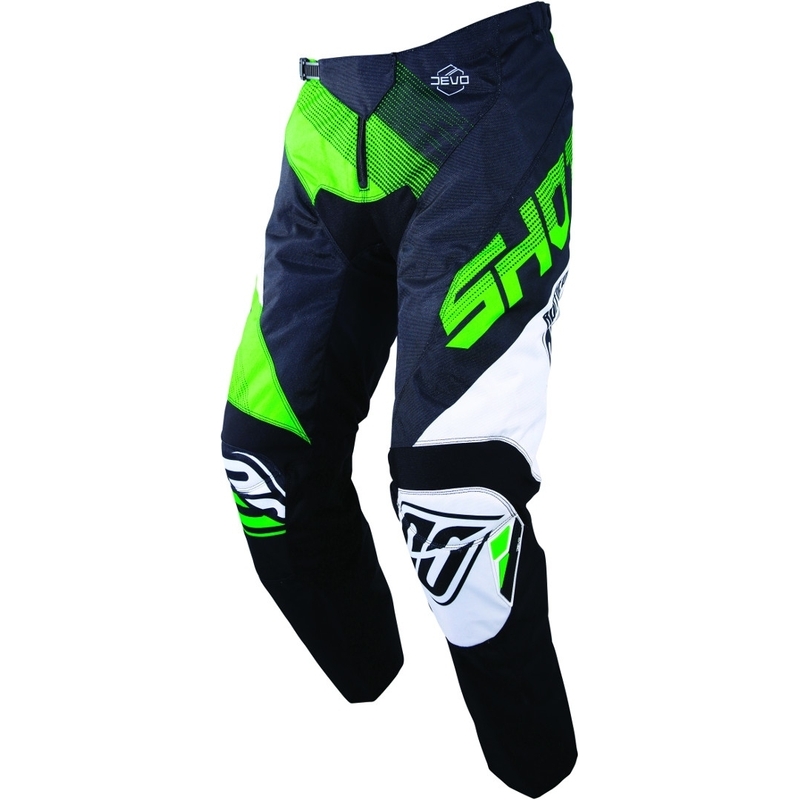 Motokrosowe spodnie Shot DEVO Ultimate czarno-fluo zielone