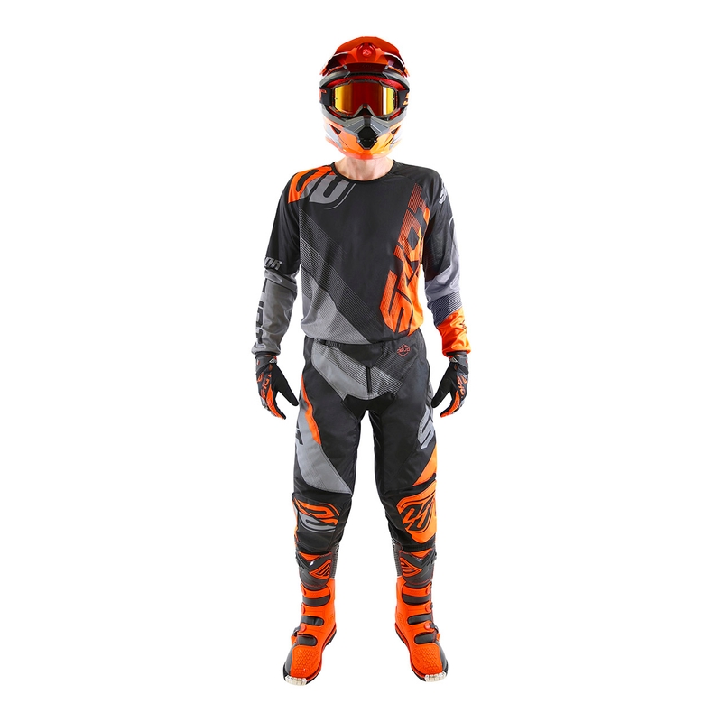 Motocrossowe spodnie Shot DEVO Ultimate czarno-fluo pomarańczowe wyprzedaż