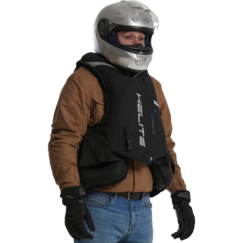 Kamizelka z poduszką powietrzną Helite Double Turtle Hivis zielono-żółta