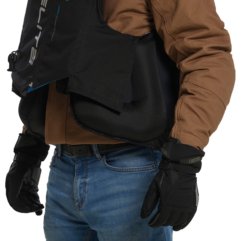 Kamizelka z poduszką powietrzną Helite Double Turtle Hivis zielono-żółta